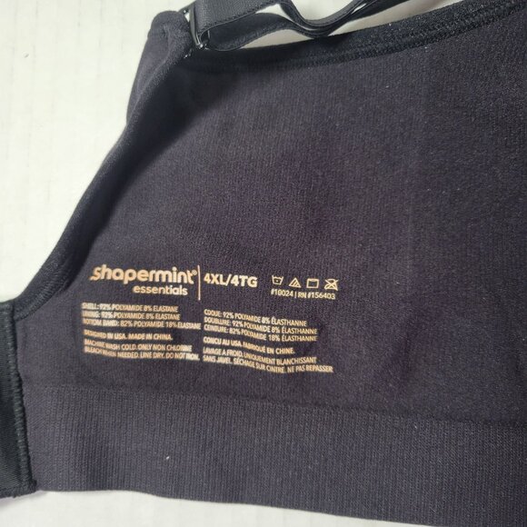 Shapermint Black Everyday Comfort Straps Wireless Shaping Bra #10024 Size M - Picture 4 of 4